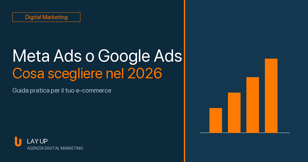 Al momento stai visualizzando Meta Ads o Google Ads: quale scegliere nel 2026?