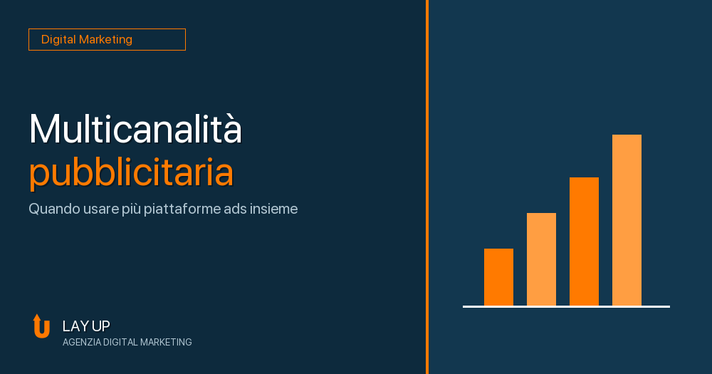 Al momento stai visualizzando Multicanalit&agrave; pubblicitaria: quando usare pi&ugrave; piattaforme ads insieme