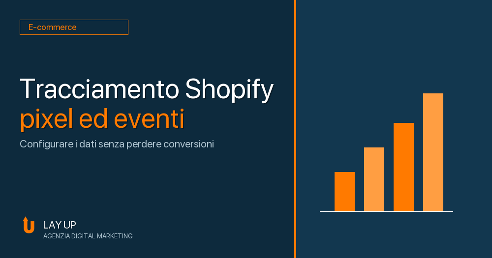 Al momento stai visualizzando Tracciamento Shopify: come configurare pixel ed eventi senza perdere dati